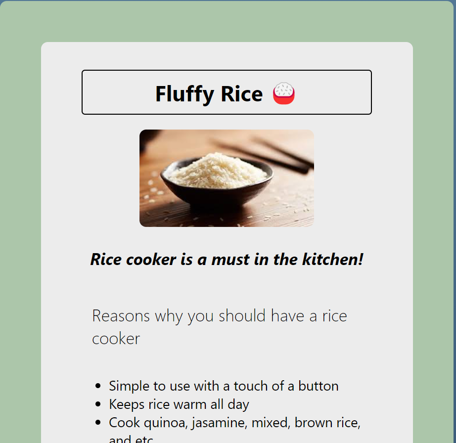 Fluffy Rice Photo